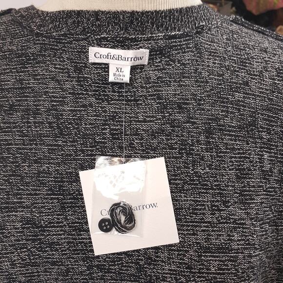 NWT Croft & Barrow deep gray sweater sz XL - Picture 3 of 3